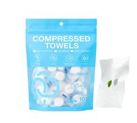 Asciugamano compresso - 22 x 20 cm 100 pezzi mini portatile confezionati singolarmente | Tovaglioli compressi per asciugamani viso da 8,6 x 7,8 pollici | per dormitorio ufficio palestra Rando