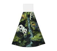 Asciugamano da appendere in pile di corallo, asciugamano da appendere per bambini e adulti, asciugamano da cucina super assorbente con anime gamepad