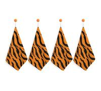 Asciugamano da bagno altamente assorbente e ad asciugatura rapida con stampa animalier e strisce di tigre, asciugamano per il viso morbido e assorbente, asciugamani decorativi