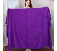 Asciugamano da Bagno Asciugamano da Bagno in Microfibra Extra Large, Super Assorbente, Ad Asciugatura Rapida, Asciugamano Morbido Ecologico, Deep Purple, 120x200cm