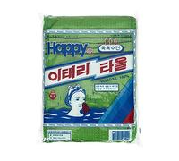 Asciugamano da bagno coreano denominato Italia, 20 pezzi, scrub corpo genuino esfoliante guanto da bagno rimuovere pelle morta giallo e verde (verde)