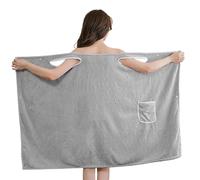 Asciugamano da bagno da sauna da donna, con tasca, portatile, accappatoio regolabile, morbido ad asciugatura rapida, comodo asciugamano da sauna per spiaggia, spa, nuoto, palestra