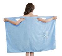 Asciugamano da bagno da sauna da donna, con tasca, portatile, accappatoio regolabile, morbido ad asciugatura rapida, comodo asciugamano da sauna per spiaggia, spa, nuoto, palestra