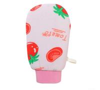 Asciugamano da bagno esfoliante con design a rete per aiutare a rimuovere la pelle morta e lo sporco, favorisce la pelle liscia, include anello per appenderlo e asciugatura rapida dopo l'uso (rosa)