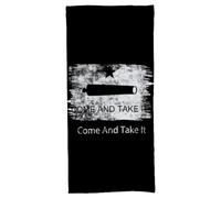 Asciugamano da bagno morbido con retro in cotone assorbente "Come and Take It" da 27,5" x 55" che avvolge il tuo corpo