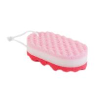 Asciugamano da bagno per strofinare, asciugamano da bagno ergonomico, spugna a tre strati, asciugamano da bagno morbido, asciugamano resistente per sfregamento con accessorio da bagno per spazzola da