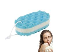 Asciugamano da bagno per strofinare la spazzola | Asciugamano da bagno ergonomico, morbido e resistente a tre strati in schiuma per compleanno, Pasqua, Natale