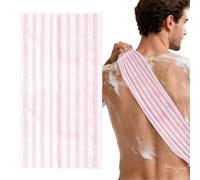 Asciugamano da bagno - Strumento esfoliante doccia 2 diverse trame | Asciugamano esfoliante detergente | per uomo donna bagno sauna interna casa schiena gomito