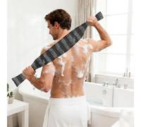 Asciugamano da bagno | Strumento Esfoliante Doccia 2 diverse trame | Tessuto Esfoliante Leggero | Per Indietro, Gomiti, Doccia, Sauna, Casa E