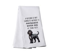 Asciugamano da cucina con cane d'acqua portoghese a Kitchen is Not Complete Without A Portoghese Water Dog Lover, regalo per amanti dei cani d'acqua (asciugamano portoghese)