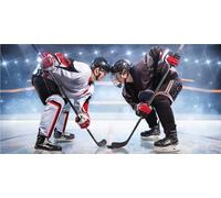 Asciugamano da doccia per hockey su ghiaccio, 70 x 140 cm