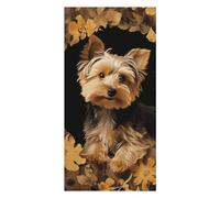 Asciugamano da piscina, telo da spiaggia ad asciugatura rapida, Yorkshire Terrier in microfibra The Cave, per uso domestico, da viaggio e da spiaggia