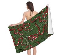 Asciugamano da spiaggia ad asciugatura rapida, asciugamano artistico in microfibra con serpente rosso divertente per il corpo, morbidi asciugamani da bagno per il bagno, teli da spiaggia