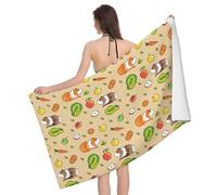 Asciugamano da Spiaggia Guinea Pigs Asciugamano Assorbenti Telo da Palestra Microfibra Asciugamani per Casa Sauna Uomo E Donna 80X130Cm