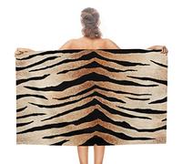Asciugamano da spiaggia in pelle di tigre Asciugamani da piscina in microfibra sottile Coperta da spiaggia super assorbente ad asciugatura rapida Asciugamani leggeri a prova di sabbia per viaggi Nuoto