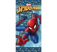 Asciugamano Da Spiaggia Marvel Spiderman In Microfibra 100% Cotone 140Cm X 70Cm