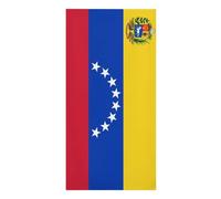 Asciugamano Da Spiaggia Microfibra Per Adulti Large | Design Con Bandiera Nazionale Venezuela | Asciugamano Da Viaggio Vacanza | Asciugamano Per Piscina | Asciugatura Rapida Senza Sabbia 90X180Cm