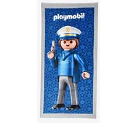 Asciugamano Da Spiaggia Playmobil Polizia Matrimonio 70x140cm 100% Cotone