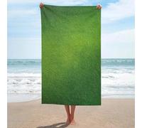Asciugamano da spiaggia verde chiaro in tinta unita in microfibra senza sabbia asciugamani da doccia grandi multiuso assorbente per bagno piscina 130 x 80 cm