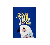 Maxwell & Williams Pete Cromer Bird Strofinaccio da Cucina Multicolore 100% Cotone, Motivo Cacatua Ciuffo Giallo, 70 x 50 cm