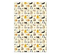 Asciugamano da tè quando il gatto è lontano 100% cotone Lamont panno da cucin...