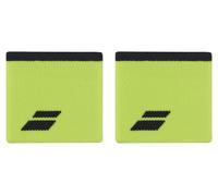 Babolat Wristband Spugna con Logo, Taglia Unica, Colore Giallo/Grigio, rapido Assorbimento del Sudore, Larghezza 7,5 cm, Cinturino da Polso Nero per Ginnastica, Tennis, Badminton, Padel. Unisex Adulto