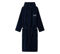 Asciugamano da tennis EA7 Cotton Terry Bathrobe - navy blue - Blu (L)