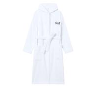 Asciugamano da tennis EA7 Cotton Terry Bathrobe - white - Bianco (L)