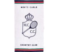 Asciugamano da tennis Monte-Carlo Country Club Jacquard Towel - Bianco