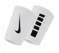 Asciugamano da tennis Nike Elite Double-Wide Wristbands 2P - Bianco