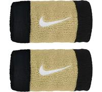 Coppia Polsini Tennis lunghi NIKE Swoosh Double Wide più colori (BLACK/TEAM GOLD/WHITE)