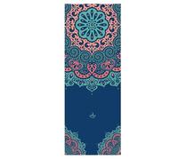 Asciugamano da yoga caldo in microfibra, 185 cm x 64 cm, antiscivolo, per yoga, assorbe il sudore, morbido, traspirante, antiscivolo, per il fitness