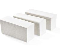 Asciugamano di carta monouso piegato a V 2 veli 21.5X21 cm - 3150 pezzi 1DE4