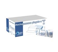 Asciugamano di carta monouso piegato a Z -2 veli 24x24 cm - 3750 pezzi 1DE4
