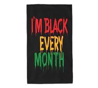 Asciugamano di Sauna Black History African American Black Pride Antisabbia Asciugamano da Spiaggia Morbido Coperta da Spiaggia Donna per Spa Sport Picnic 27.5X16In