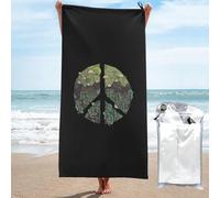 Asciugamano di Sauna Nature Peace Sign Portatile Asciugamano Palestra Resistente Telo Mare in Microfibra per Spa Sauna Donna 80X130Cm