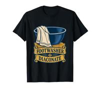 Asciugamano diacono e lavabo, servo Ministero Maglietta