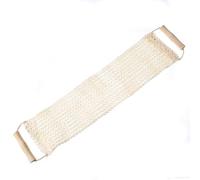 Asciugamano durevole corpo schiena cura della pelle asciugamano da bagno Scrubber Sisal canapa Cinghia posteriore Manico in legno per strofinare esfoliante pelle morta doccia