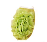 Asciugamano esfoliante per il corpo con design strutturato per una pulizia efficace e rimozione della pelle morta, dotato di anello ad asciugatura rapida per un uso igienico dopo il bagno (verde)