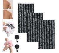 Asciugamano Esfoliante per la Doccia, Esfoliazione Senza Sostanze Chimiche, Asciugamano Esfoliante per la Schiena per Donne e Uomini, Schiuma Estrema, Tutti i Tipi di Pelle (3*A)