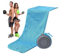 Asciugamano freddo per il collo, avvolgimenti per refrigeratore del collo | Avvolgimenti per collo assorbente con scatola di immagazzinaggio | Cuscinetti freddi, sciarpa portatile traspirante per gli