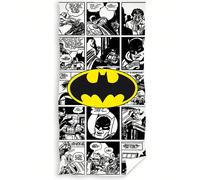 ASCIUGAMANO IN MICROFIBRA BATMAN "HERO" - Asciugamano con licenza ufficiale di alta qualità - Asciugamano con licenza ufficiale con design esclusivi - Asciugamano con licenza ufficiale morbido e assor