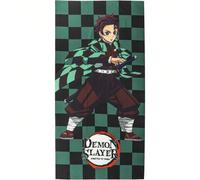 ASCIUGAMANO IN MICROFIBRA DEMON SLAYER - Asciugamano con licenza ufficiale di alta qualità - Asciugamano con licenza ufficiale con design esclusivi - Asciugamano con licenza ufficiale morbido e assorb
