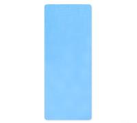 Asciugamano in microfibra per tappetino da yoga, design antiscivolo, 184 cm x 62 cm, ideale per gli appassionati di yoga (blu)