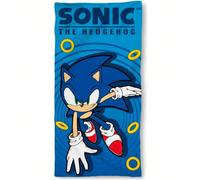 ASCIUGAMANO IN MICROFIBRA SONIC THE HEDGEHOG - Asciugamano con licenza ufficiale di alta qualità - Asciugamano con licenza ufficiale con design esclusivi - Asciugamano con licenza ufficiale morbido e