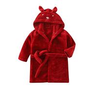 Asciugamano in Pile Accappatoio Indumenti da Notte Ragazzi Pigiama Morbido Flanella Calda Neonate Accappatoio con Cappuccio Bambina Cappotto e Giacca Vestaglia Pile Bambina Bottoni