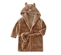 Asciugamano in Pile Accappatoio Indumenti da Notte Ragazzi Pigiama Morbido Flanella Calda Neonate Accappatoio con Cappuccio Bambina Cappotto e Giacca Vestaglia Pile Bambina Bottoni
