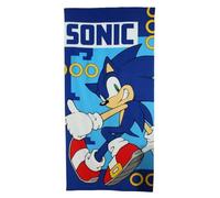 Asciugamano in poliestere Sonic, morbido e assorbente, design Sonic, perfetto per le attività acquatiche, Marina, Taglia unica