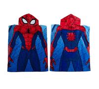 Spiderman Asciugamano con Cappuccio Spiaggia Poncho Piscina Ragazzi Cotone Bagno