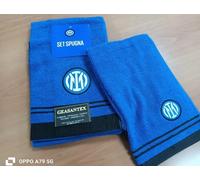 ASCIUGAMANO INTER 1+1 VISO E BIDET UFFICIALE SPUGNA COTONE HERMET